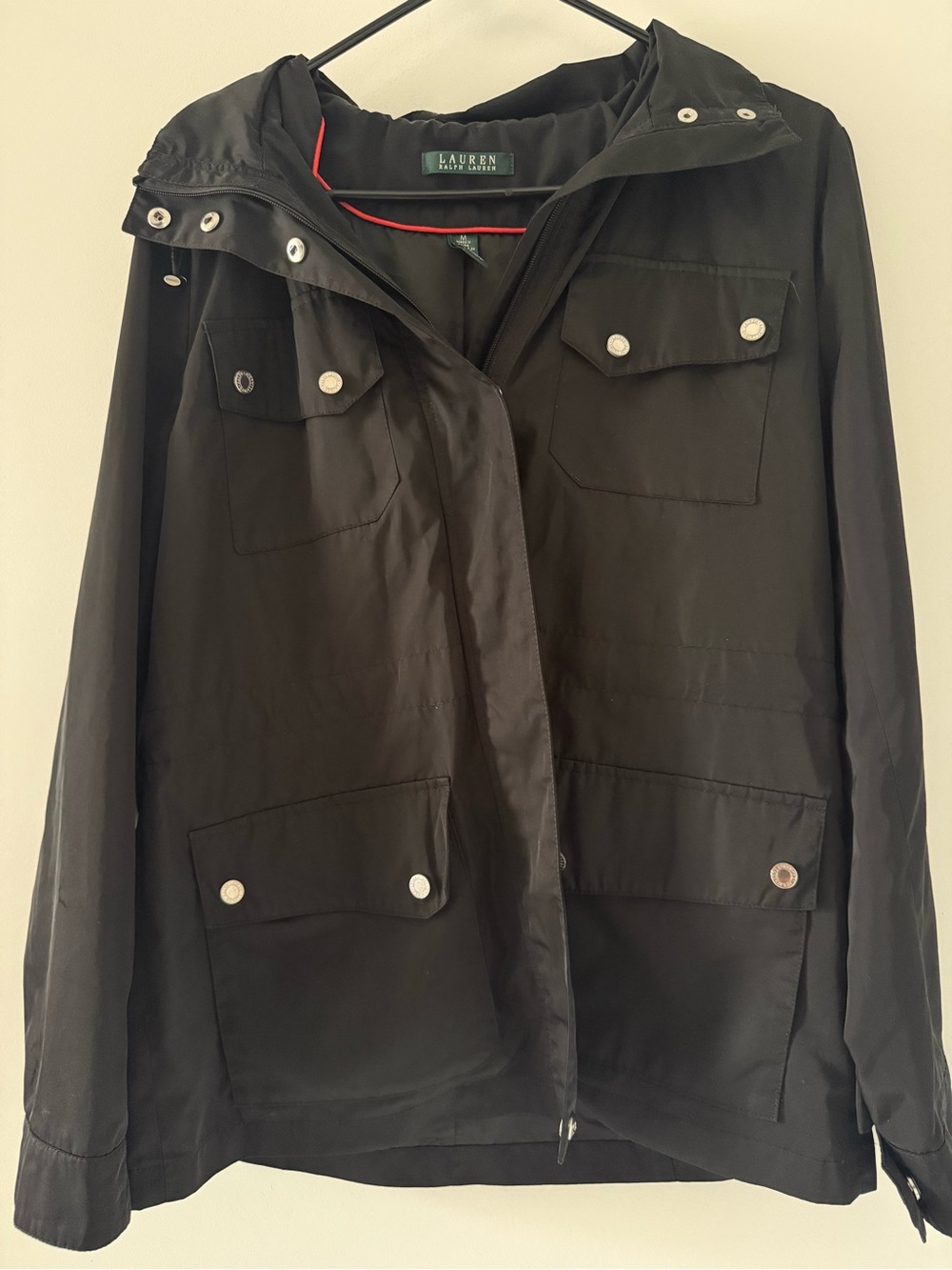 Ralph Lauren Black Hooded Utility Jacket